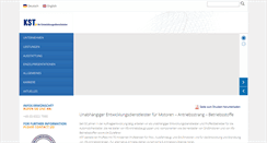 Desktop Screenshot of kst-motorenversuch.de