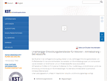 Tablet Screenshot of kst-motorenversuch.de